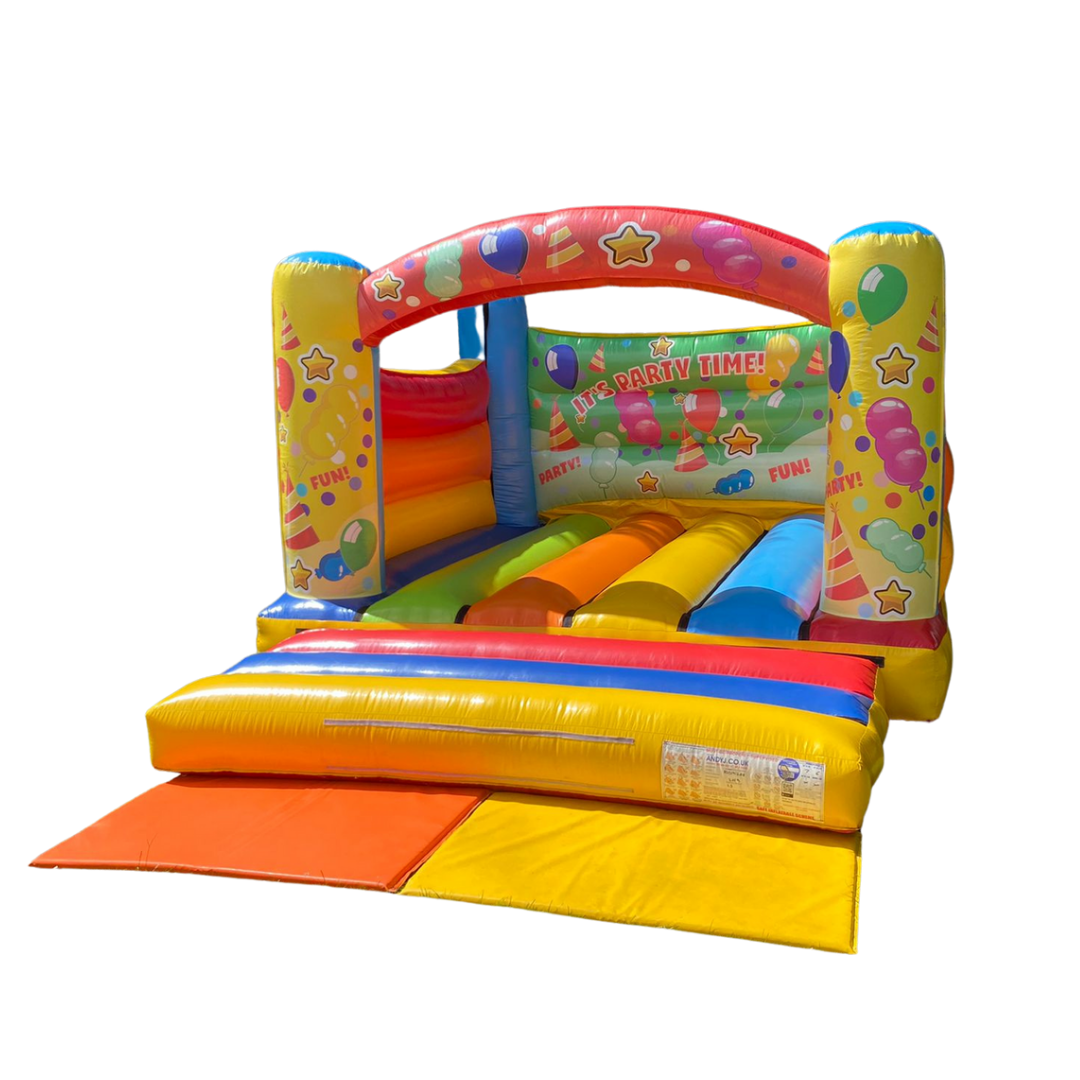 Yellow Party Time Bouncy Castle Hire