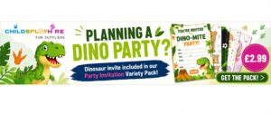 Dinosaur invite with Price. Image generated by AI