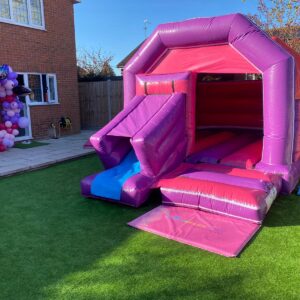 Pink bouncy castle hire