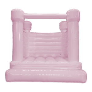 pink pastel b bouncy castle