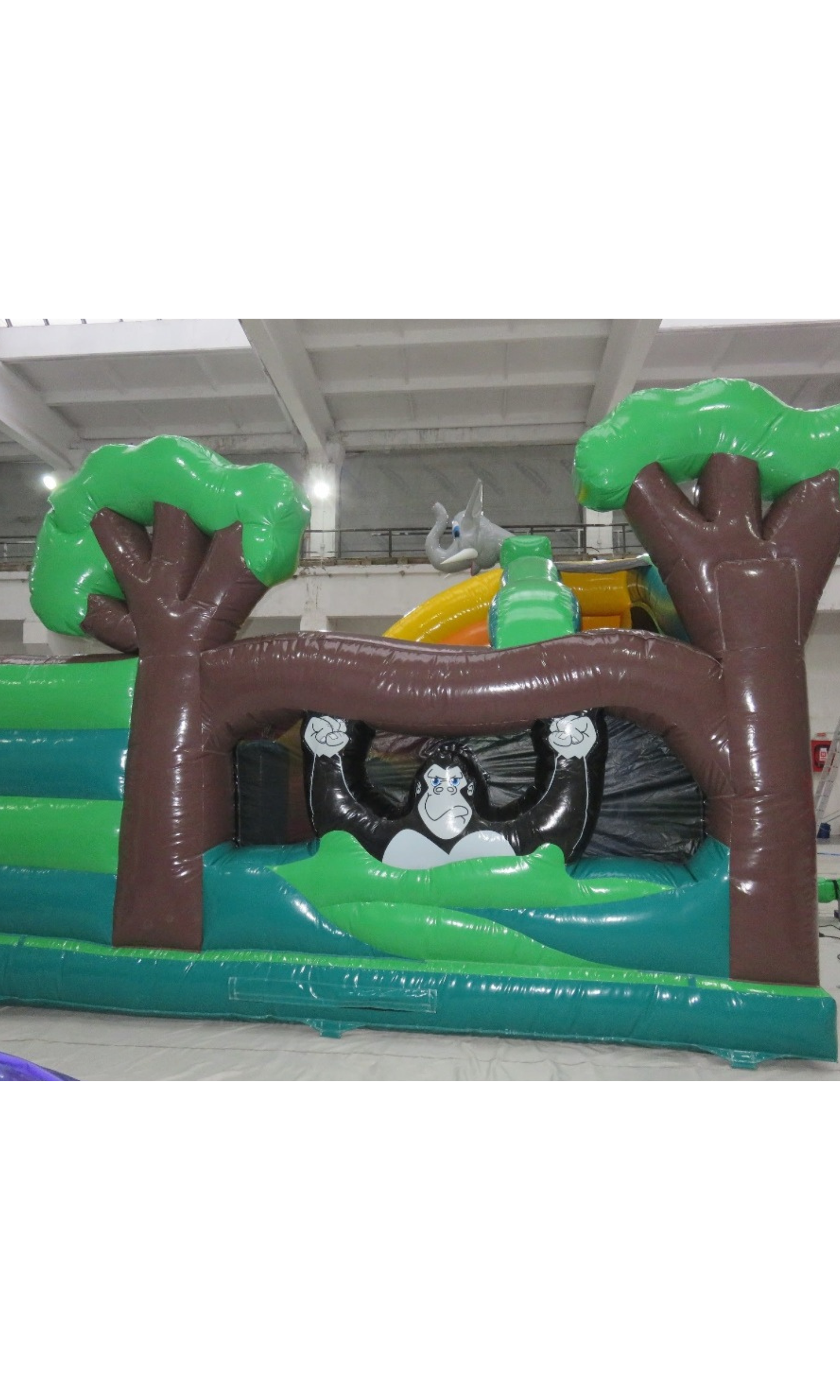 Jungle Play and Slide Bouncy Castle Multiplay