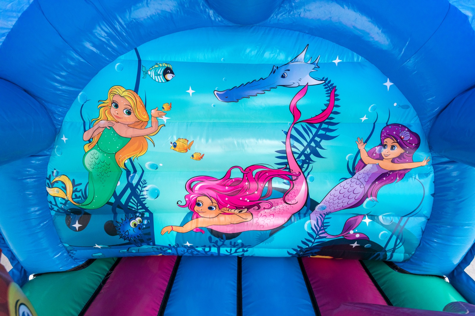Curved Mermaid Bouncy Castle