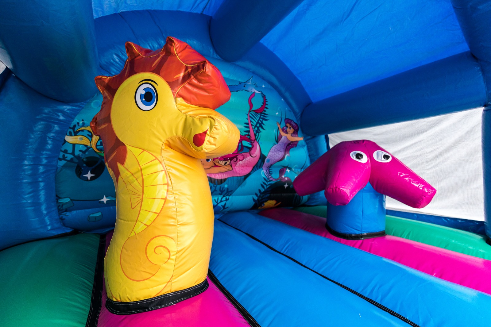 Curved Mermaid Bouncy Castle