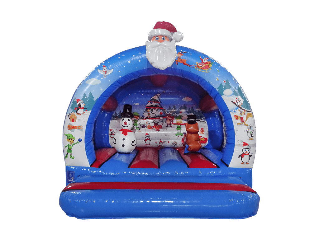 Curved Christmas Bouncy Castle