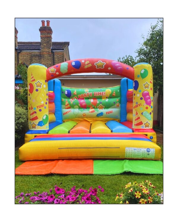 Yellow Party Time Bouncy Castle