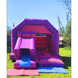 Home Front Slide Pink Bouncy Castle Hire