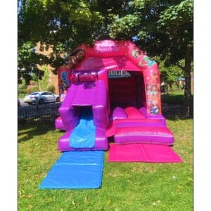 Princess front slide bouncy castle hire