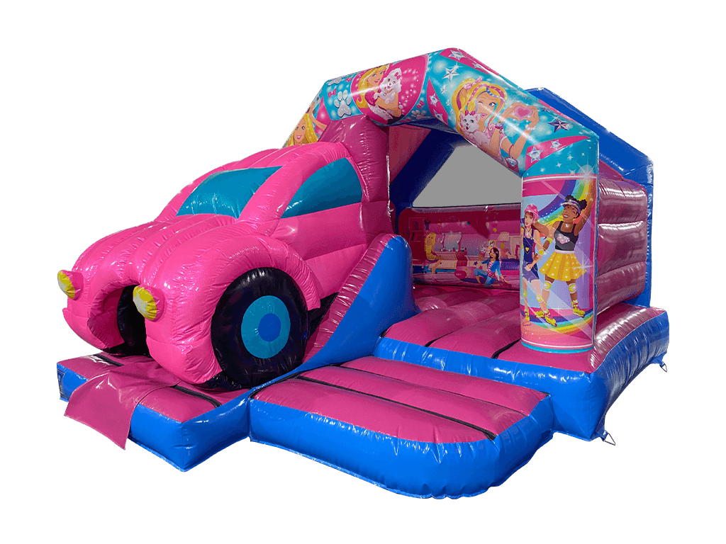 3D Pink Front Slide Dream Car 15x12ft