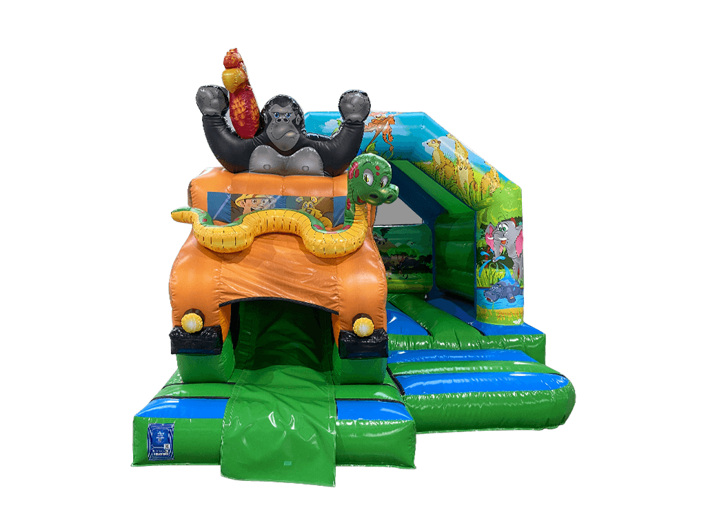 3D Safari Bouncy Castle 15X12ft