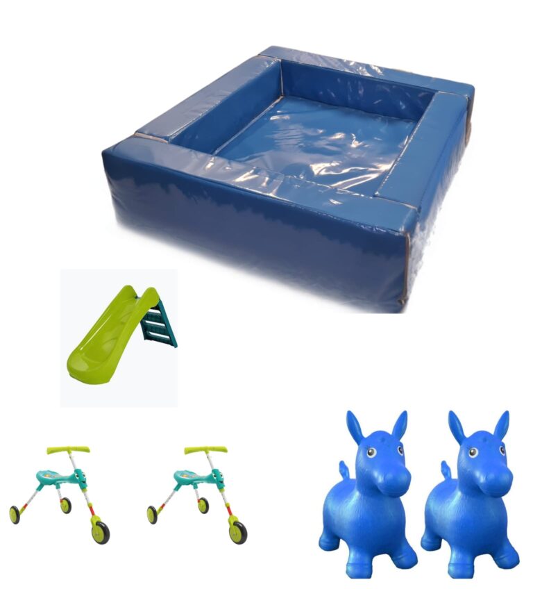 Ice blue ball pit package