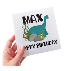 Happy Birthday Dinosaur Card