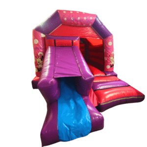 Minnie Mouse bouncy castle with front slide