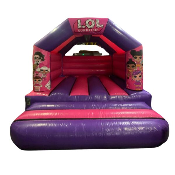 Pink and purple bouncy castle LOL surprise dolls bouncy castle