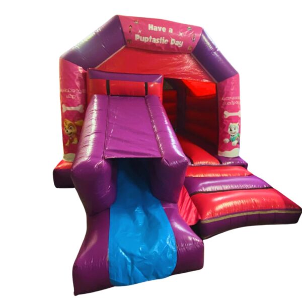 Paw patrol bouncy castle hire pink
