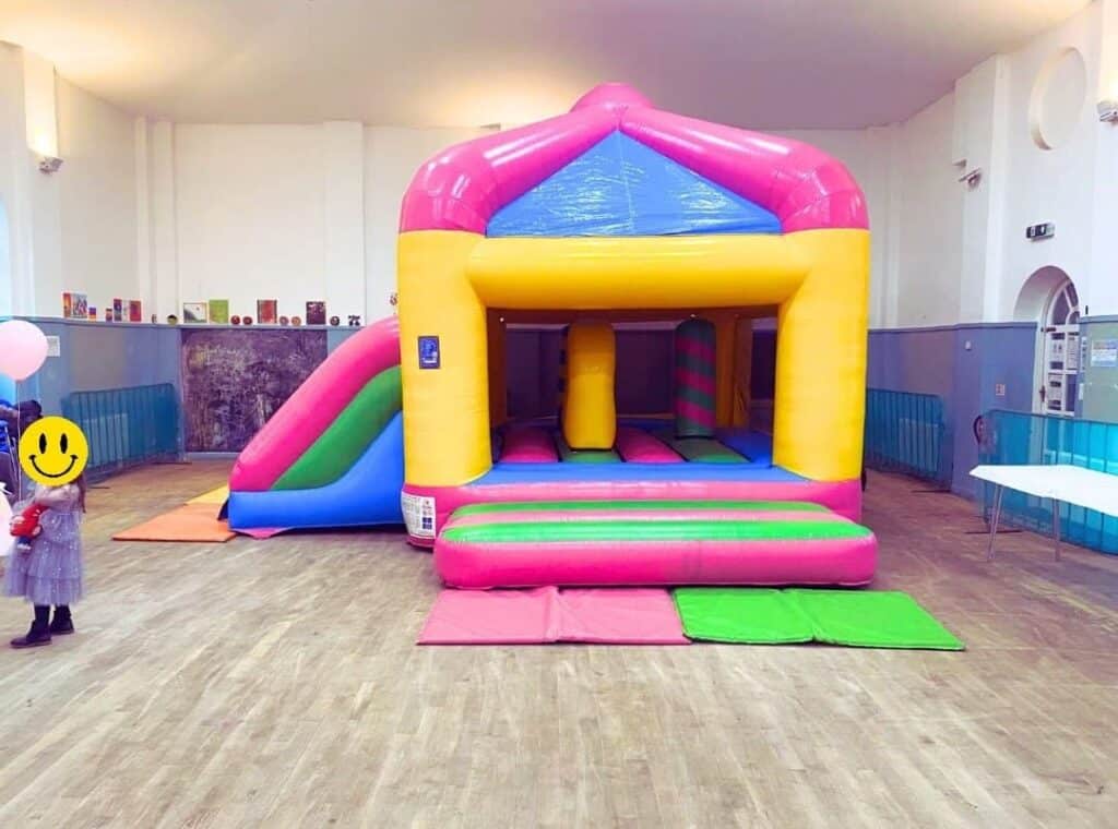 Bouncy castle hire with 2 slides