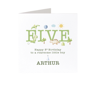 Birthday Cards Personalised Happy Birthday Card with Age