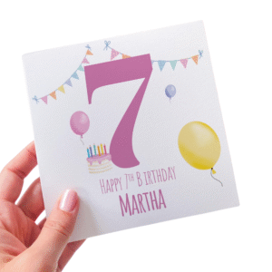 Birthday Cards Happy 7th Birthday Card