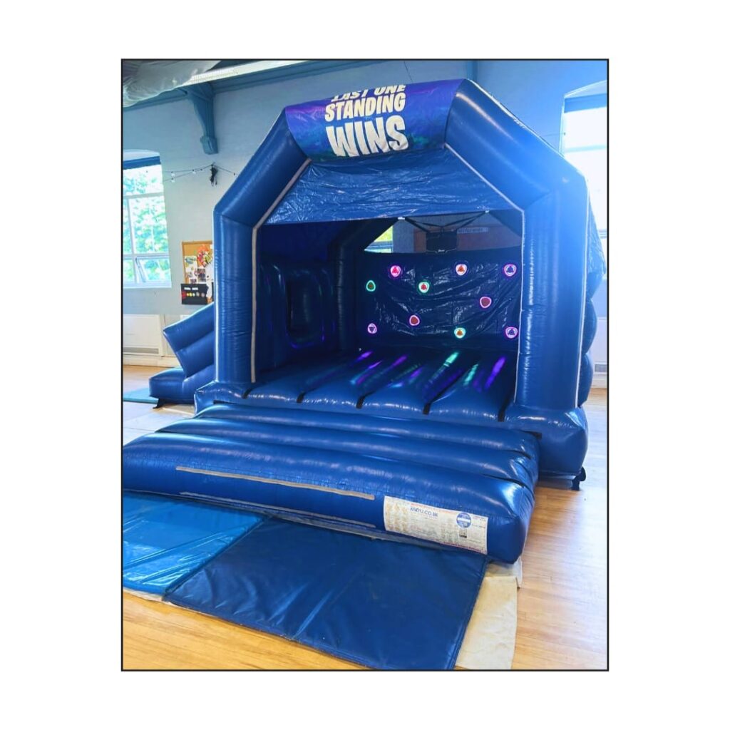 Blue Side Slide Bouncy Castle Hire