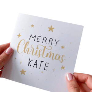 Personalised Merry Christmas Card