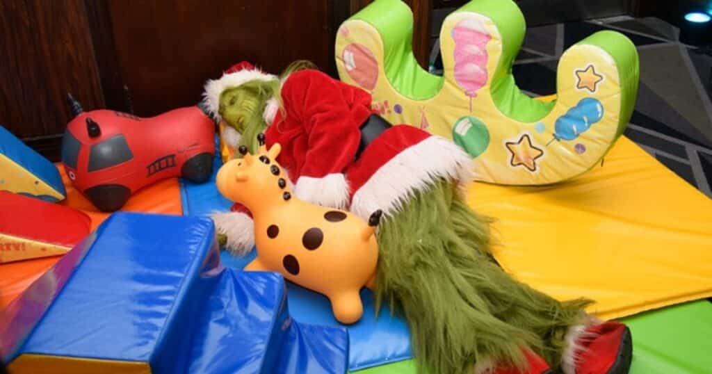 Grinch and Party time soft play