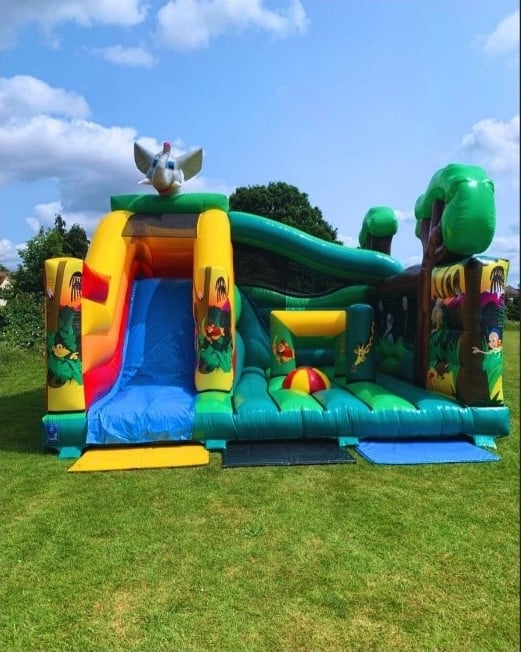 Jungle multiplay bouncy castle hire