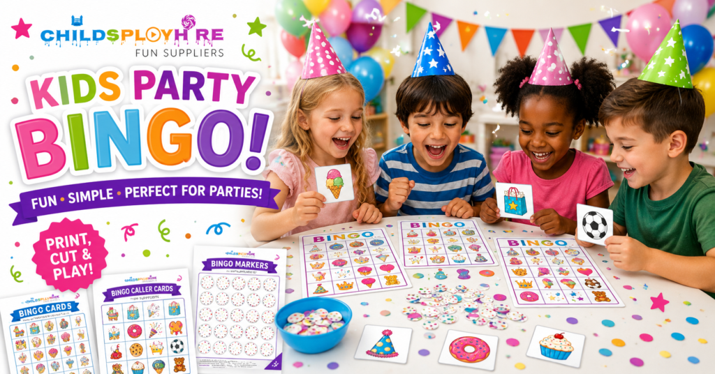 Kids Playing Party Bingo Childsplay Hire