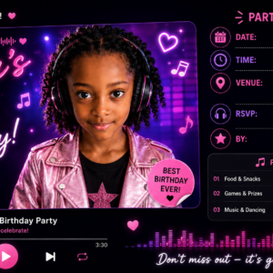 Music Invite. Image generated by AI