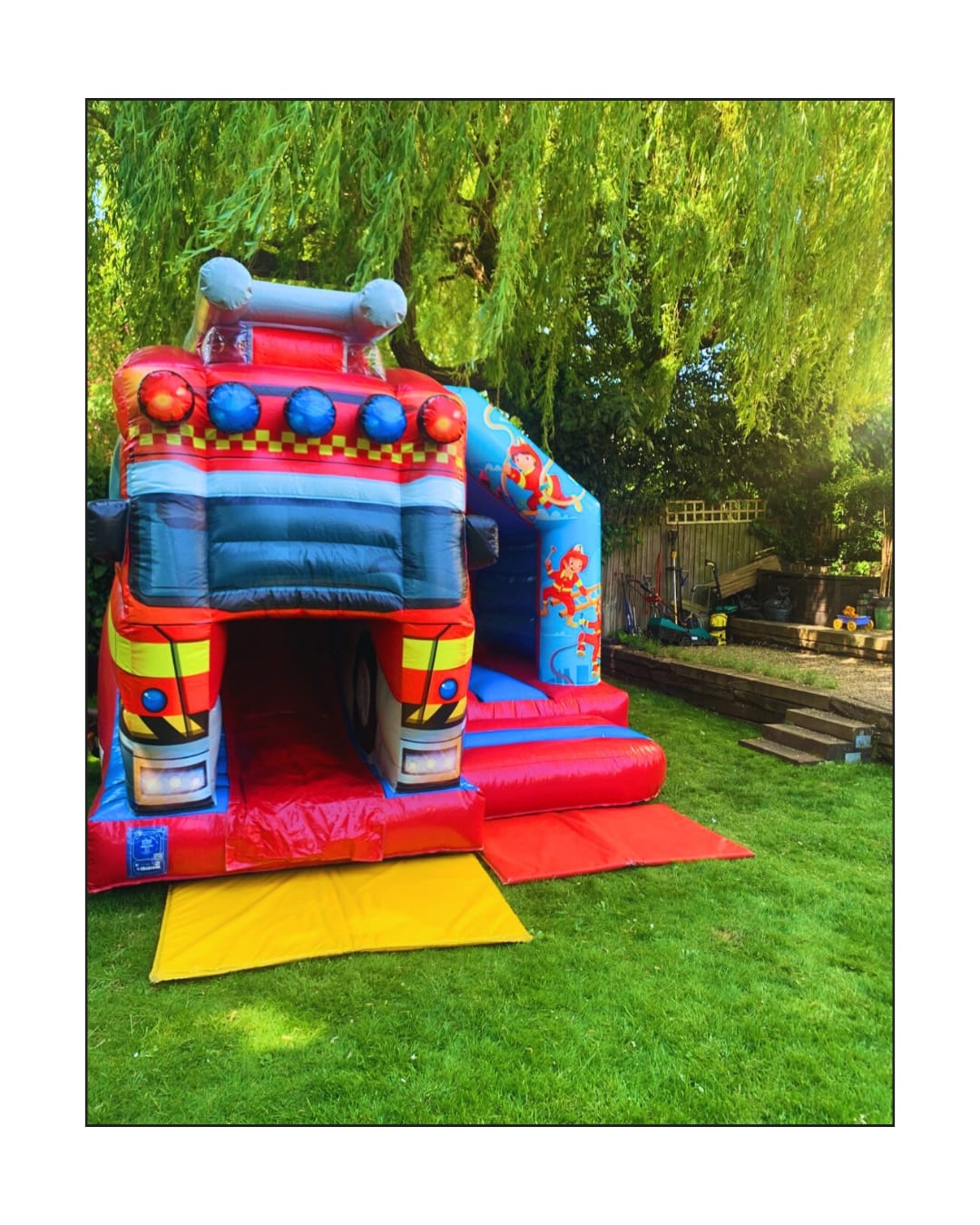 Medium Bouncy Castle Hire Fire Truck Bouncy Castle Hire
