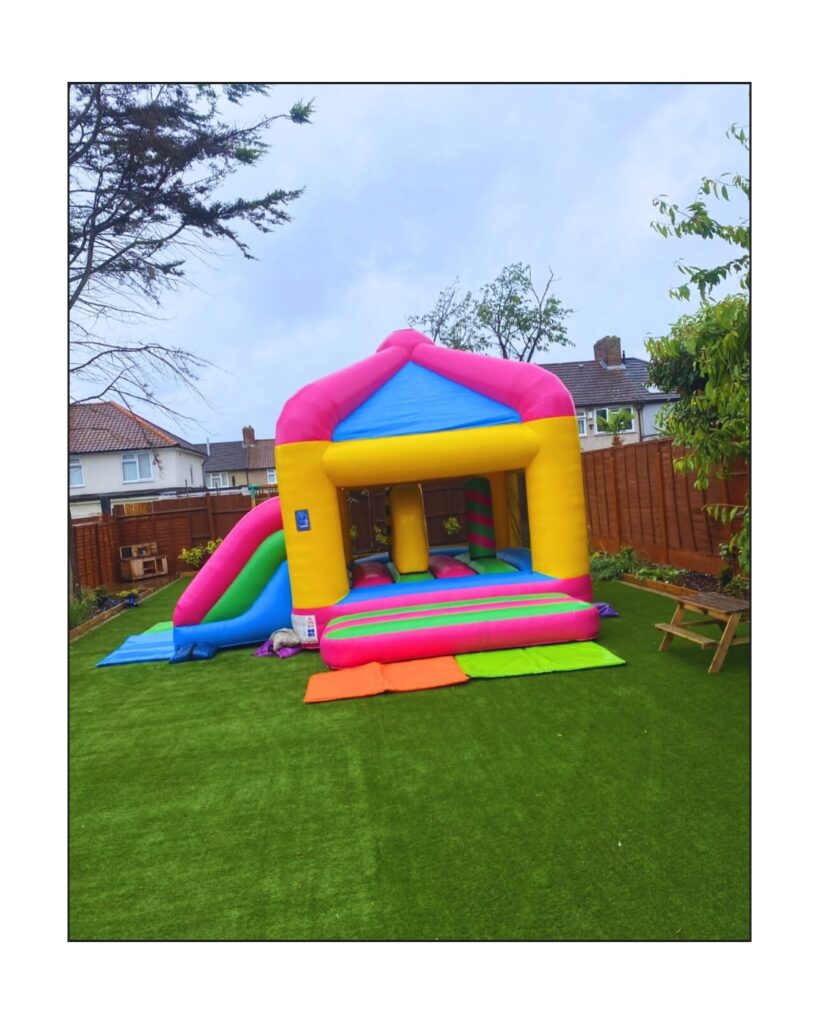 Multiplay candy bouncy castle hire