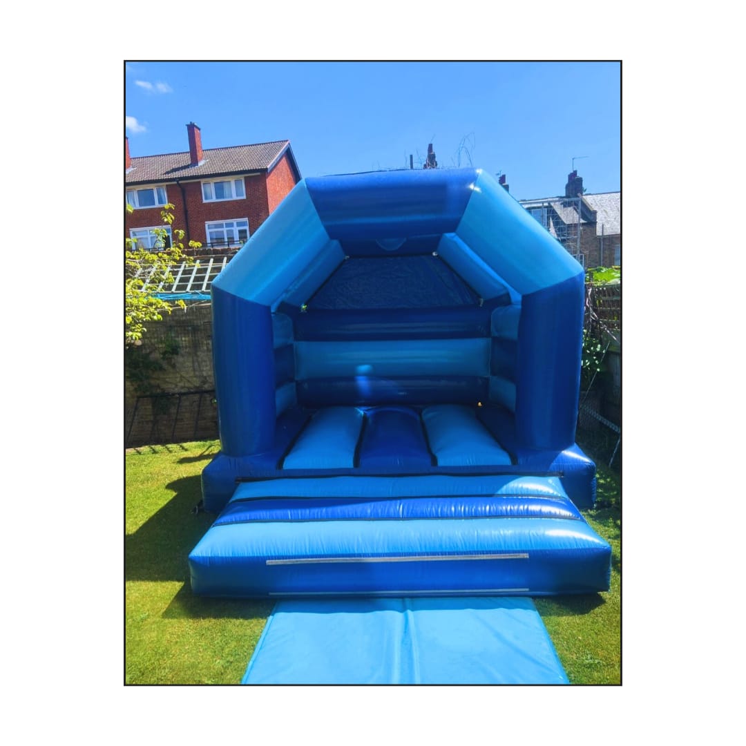 Shades of blue bouncy castle hire