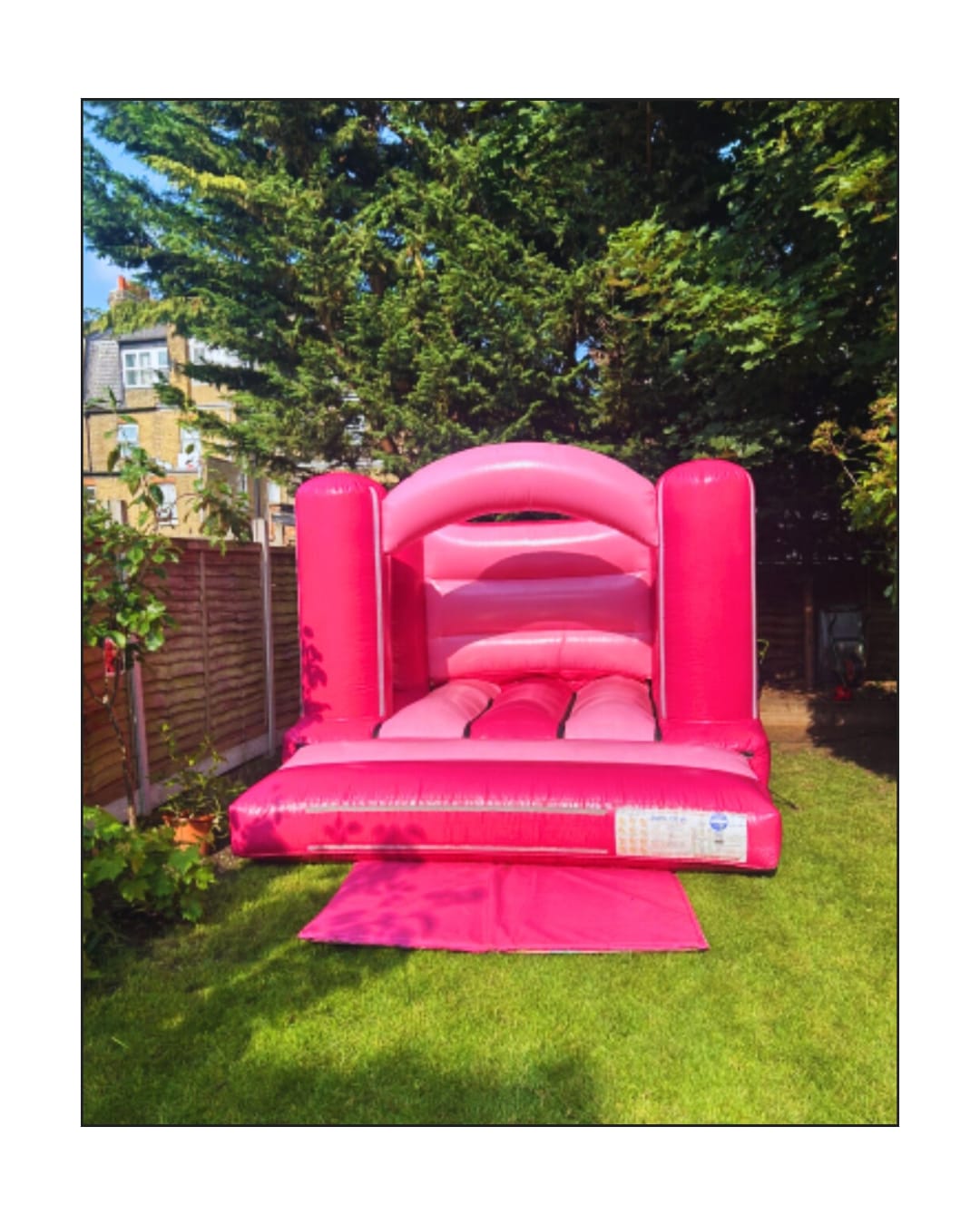 Shades of pink bouncy castle hire