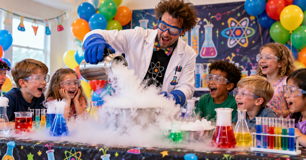 Science party generated by AI