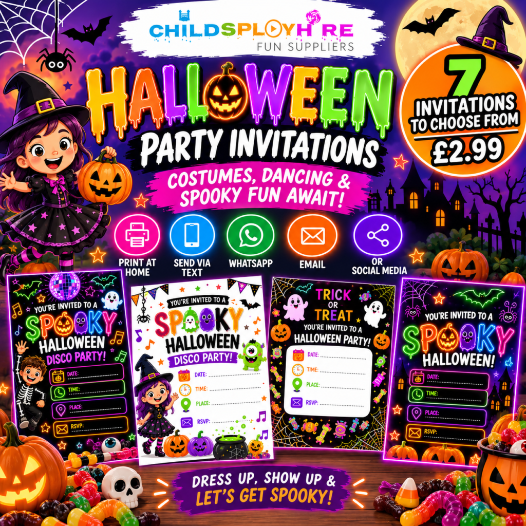 Halloween Party Invites. Image generated by AI