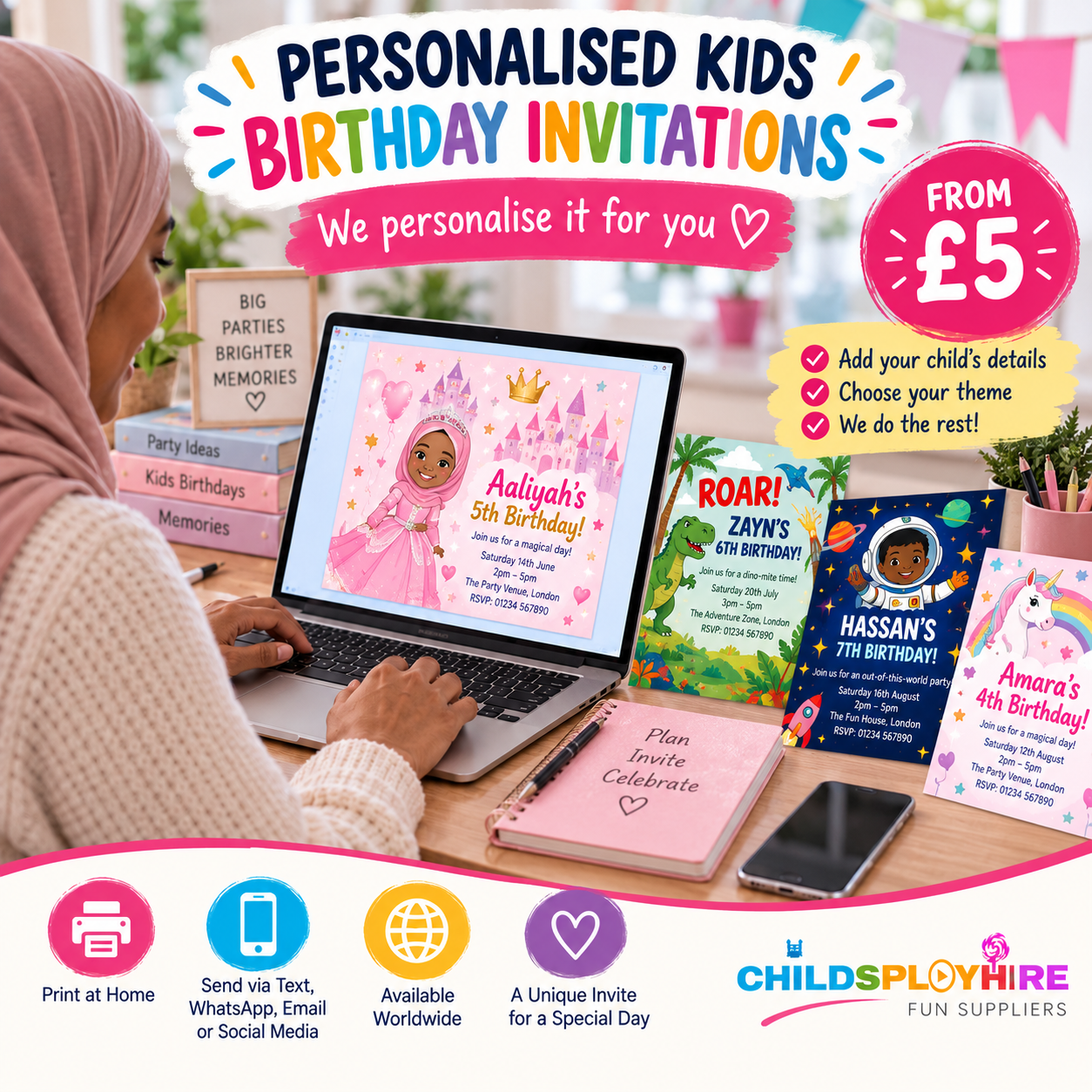 Princess Muslim Invite. Image generated by AI