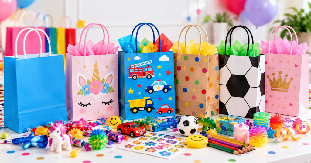 Party bag options. Image generated by AI