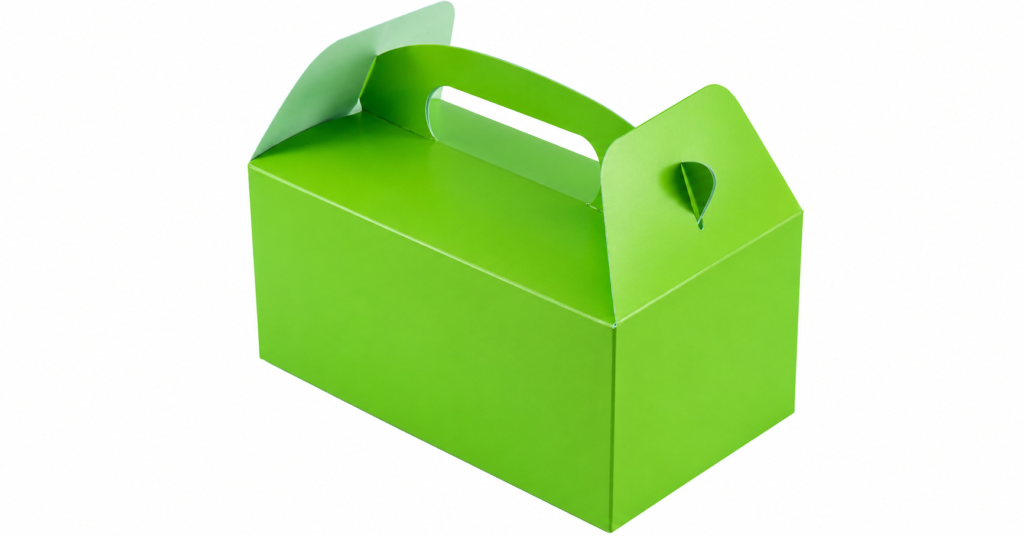 Green party box. Image generated by AI