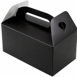 Black party box. Image generated by AI
