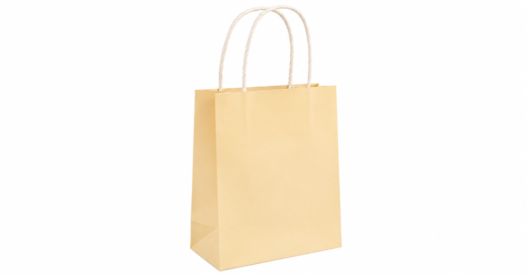 Ivory party bag. Image generated by AI