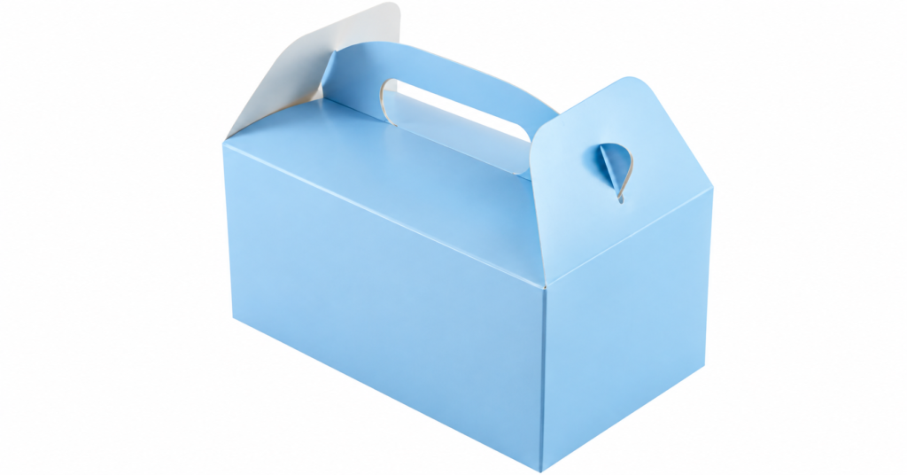 Light blue party box. Image generated by AI