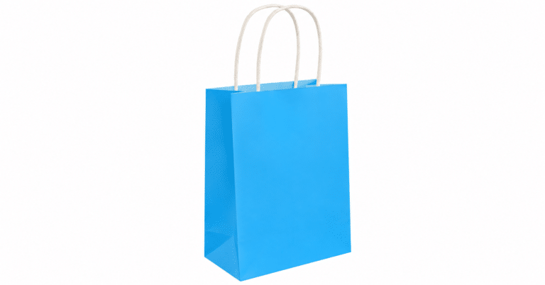 Paper Castle Neon Blue Paper Party Bags With Handles | Kids Party Bags